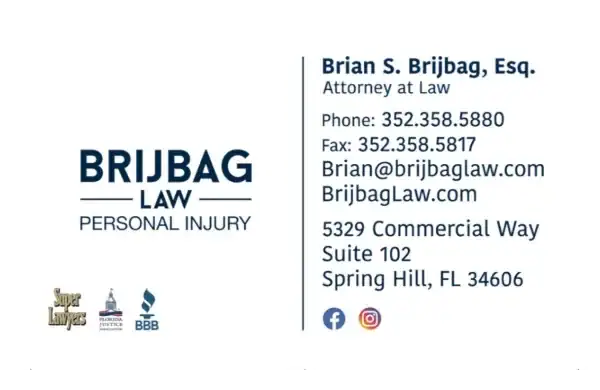 Brijbag Law business card
