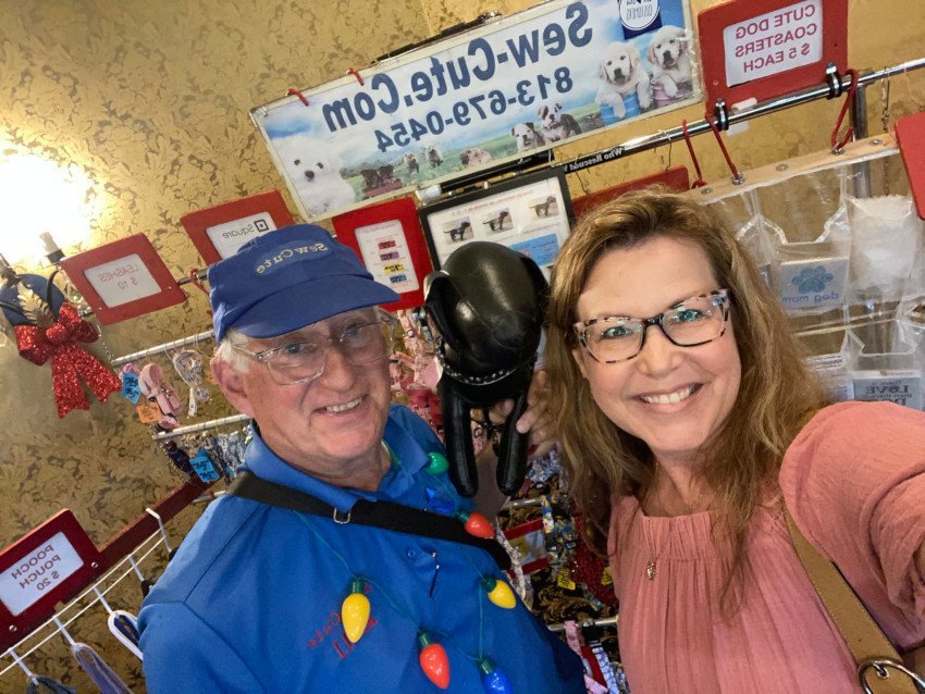 Bill and Tamara at a trade shoe for Nature Coast Business Professionals