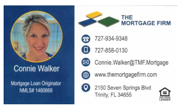 The Mortgage Firm business card